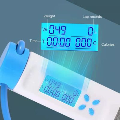 Cuerdas de salto de fitness Unisex 157 G ejercicio en casa velocidad ponderada Cuerdas de salto con contador y cordless inteligente