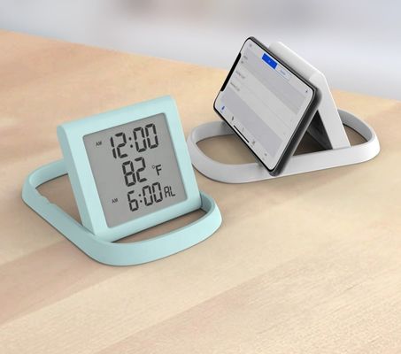 Display LCD Creativo Reloj de Tiempo Digital de Moda con Temperatura Interior