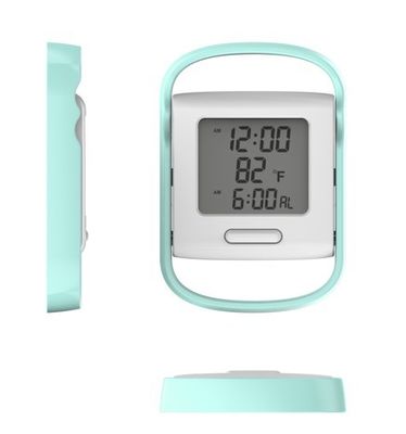 Reloj de alarma digital de mesa moderno ABS con pantalla de temperatura y función de alarma