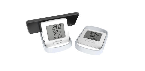 Exquisito reloj digital moderno de alto sonido con día y fecha ligero