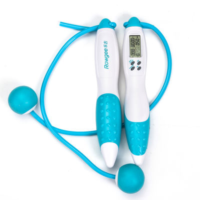 Unisex azul cuerda de salto sin cable con la pelota regalo ejercicio herramienta deportiva