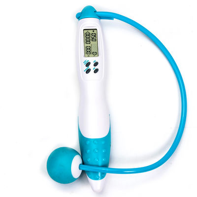 Unisex azul cuerda de salto sin cable con la pelota regalo ejercicio herramienta deportiva
