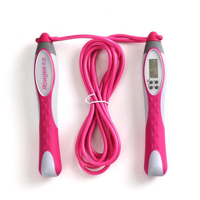 Control antideslizante cuerda de salto ponderada Neutro género Corda de salto de velocidad rosa