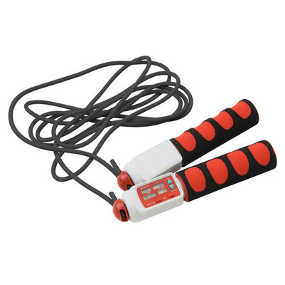 Cuerdas de salto digitales Cuerdas de salto portátiles con tiempo de ejercicio y contador de bucles para un entrenamiento físico efectivo