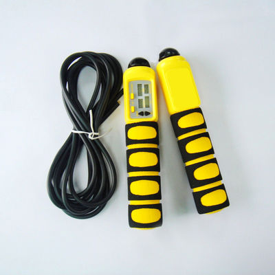 Ajuste de cuerda de salto niños niños saltar cuerda de salto mango de madera herramienta de ejercicio deportivo con batería CR2032