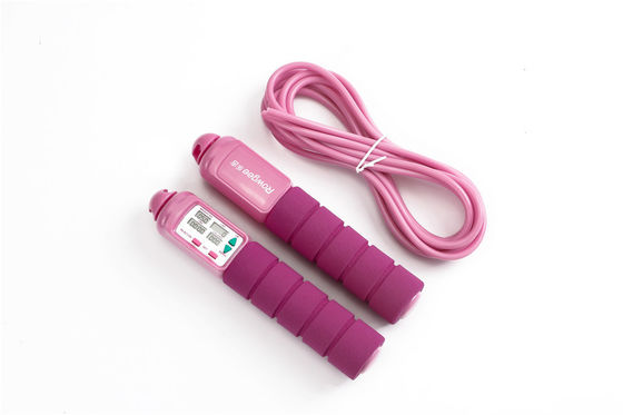Fitness Salto de cuerda Niños Niños Salto de cuerda mango de madera Herramienta de ejercicio deportivo con batería CR2032