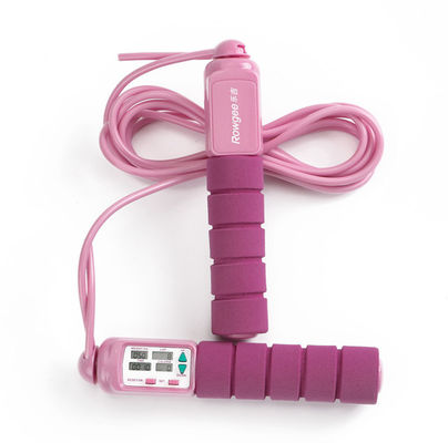 Diseño minimalista Meranti Fitness rosa Corda de salto Electrodo Estética