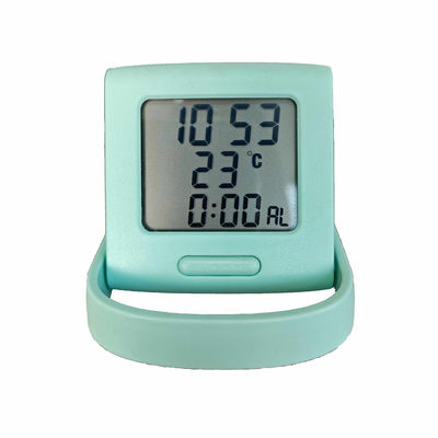 Reloj de alarma digital de mesa multifuncional con calendario y pantalla de temperatura
