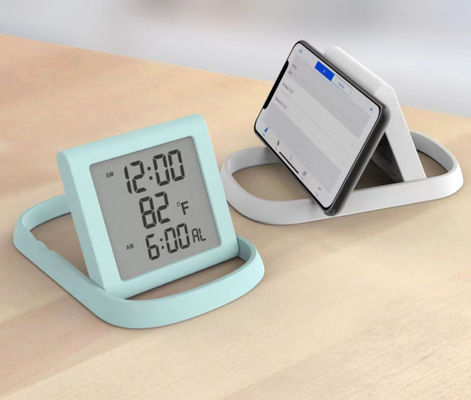 Reloj digital LCD Mini Reloj digital de cama para familia y diseño de moda