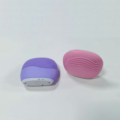 Logotipo personalizado Cepilla de limpieza facial de silicona Herramienta de limpieza facial 75g