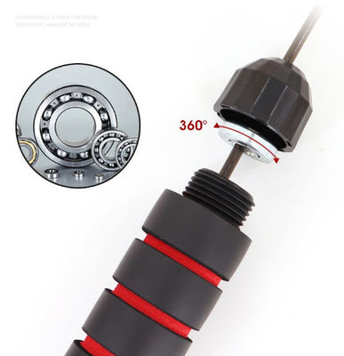 OEM velocidad ajustable Fitness cuerda de salto Rojo para hombre mujer construir músculo