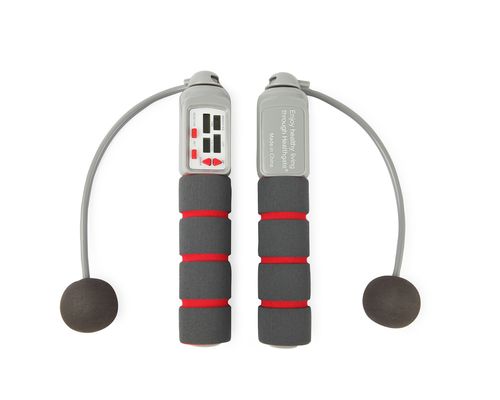 Cuerdas de salto de fitness Unisex 157 G ejercicio en casa velocidad ponderada Cuerdas de salto con contador y cordless inteligente