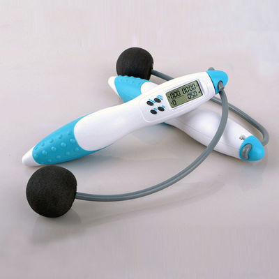 Cuerdas de salto de PVC longitud ajustable de la cuerda JP-100 LCD Panel de contador Cuerdas de salto para ejercicio físico