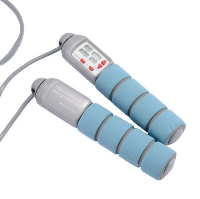 Cuerdas de salto digitales equipadas con contador de bucles y temporizador de ejercicio con batería para mejorar la aptitud física y el desarrollo muscular