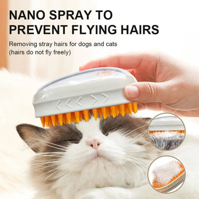 Nuevo Cute 3 en 1 Electric Spray depilación de mascotas peinado de aseo de mascotas cepillo de vapor para masaje y limpieza