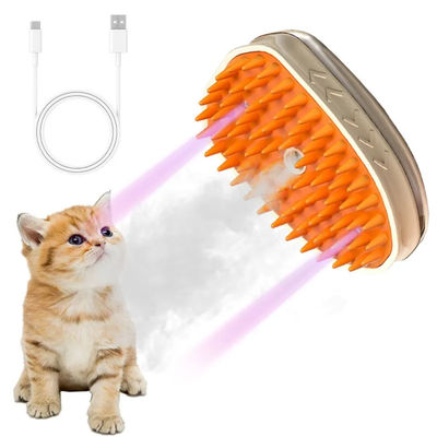 Nuevo Cute 3 en 1 Electric Spray depilación de mascotas peinado de aseo de mascotas cepillo de vapor para masaje y limpieza
