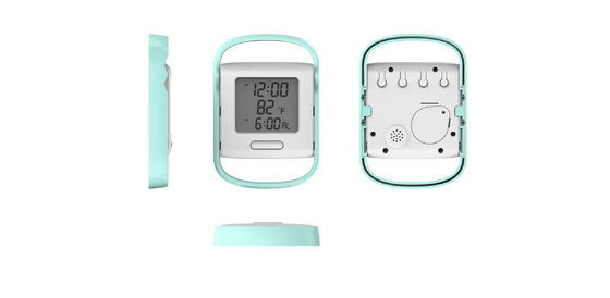 Display portátil de reloj digital de mesa multifuncional con calendario y temperatura