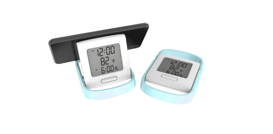 Reloj de pantalla de plástico LED personalizado con alarma de amanecer moderna