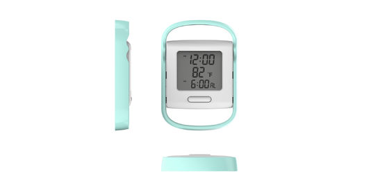 Reloj de pantalla de plástico LED personalizado con alarma de amanecer moderna