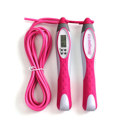 Anti-deslizamiento mango cuerda de salto ponderada Neutro género rosa velocidad de entrenamiento cuerda de salto