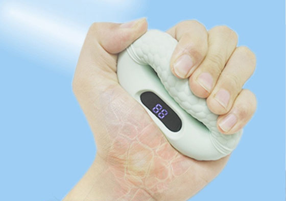 Dispositivo portátil de entrenador de agarre de silicona para sesiones de terapia de rehabilitación