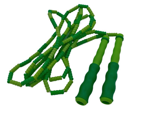 Color verde Unisex Bambú Interior Salto de cuerda Ejercicio Salto de cuerda para niño adolescente