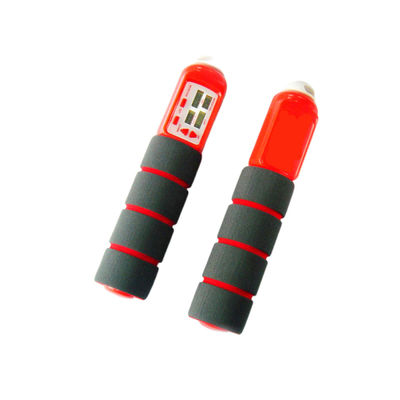 Ajuste de cuerda de salto niños niños saltar cuerda de salto mango de madera herramienta de ejercicio deportivo con batería CR2032