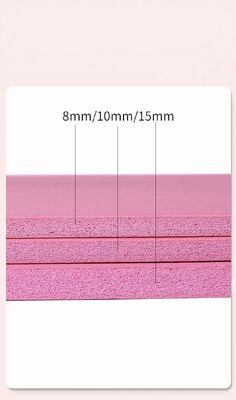 Almofada de yoga de PVC ecológica de alta elasticidad diseñada para ejercicios Sesiones de yoga en el hogar y el gimnasio Usos y colores