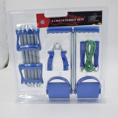 Conjunto completo de ejercicios en casa Entrenador de resistencia de pedal, salto de cuerda, agarre de mano, herramientas de acondicionamiento físico versátiles para entrenamiento básico de brazos y piernas en cualquier momento y en cualquier lugar