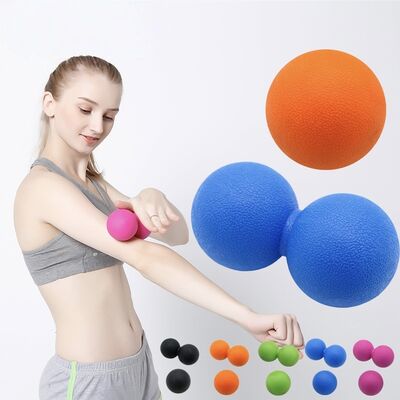 Pelota de masaje de maní para yoga para terapia de puntos gatillo Alivia los músculos doloridos Mejora la movilidad Recuperación más rápida Textura compacta Apta para viajes