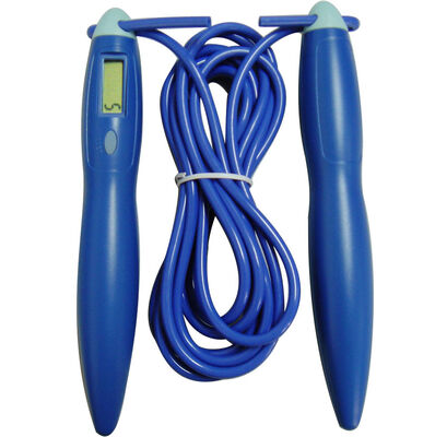 Cuerdas de salto de fitness ajustable por encargo Cuerdas de salto de salto de PVC blanco para entrenamiento físico longitud ajustable