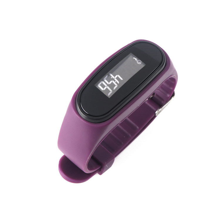 L24*Dia 3.7cm 3D Pedómetro de fitness Reloj con visualización de tiempo de distancia quemada de calorías