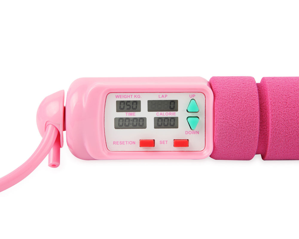 Cuerdas de salto de fitness Unisex Personalización de masa OK-168 Cuerdas de salto rosas de color personalizado y 180 G de peso