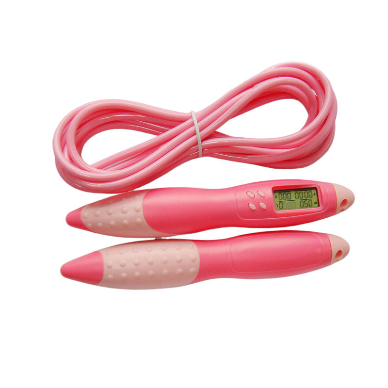 Cuerdas de salto para ejercicios físicos JP-100 todo rosa de peso aeróbicos saltando cuerdas de salto personalizado color y marca registrada