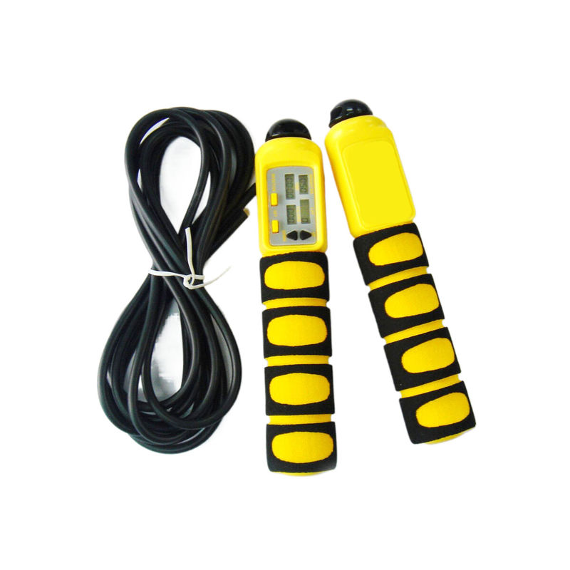 Cuerdas de salto para ejercicios OK-168 colores personalizados amarillo negro Cuerdas de salto para equipos de ejercicio