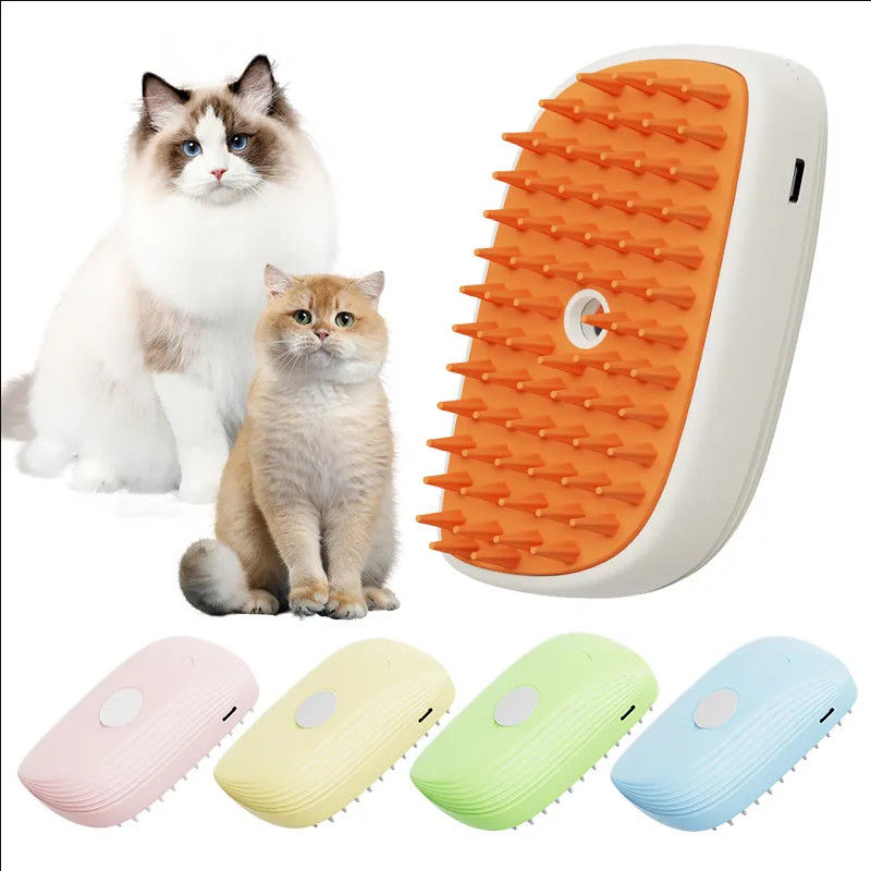 3-en-1 Pinceleta de vapor para gatos Venta caliente Para el cuidado de mascotas Spray de agua de depilación limpieza ligera