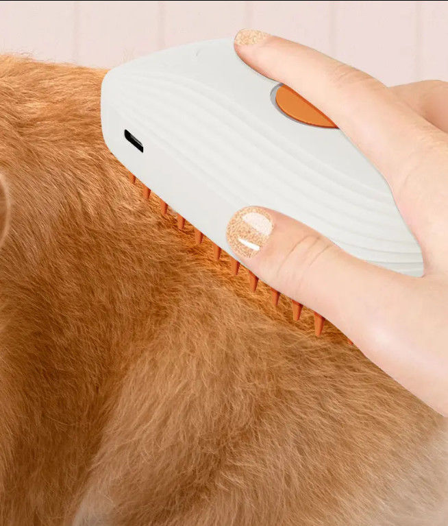2024 Nuevo 3 en 1 Cepillo de limpieza de pelo de mascotas de vapor Peinado de pulverización Peinado recargable Peinado de vapor de gato