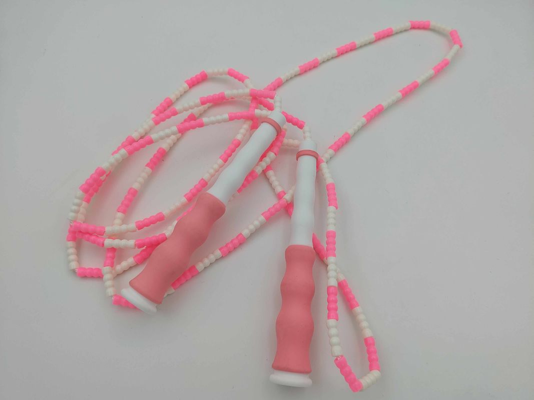 Color rosa Unisex Bambú Deportes Salto de cuerda Ejercicio Salto de cuerda Para niño adolescente