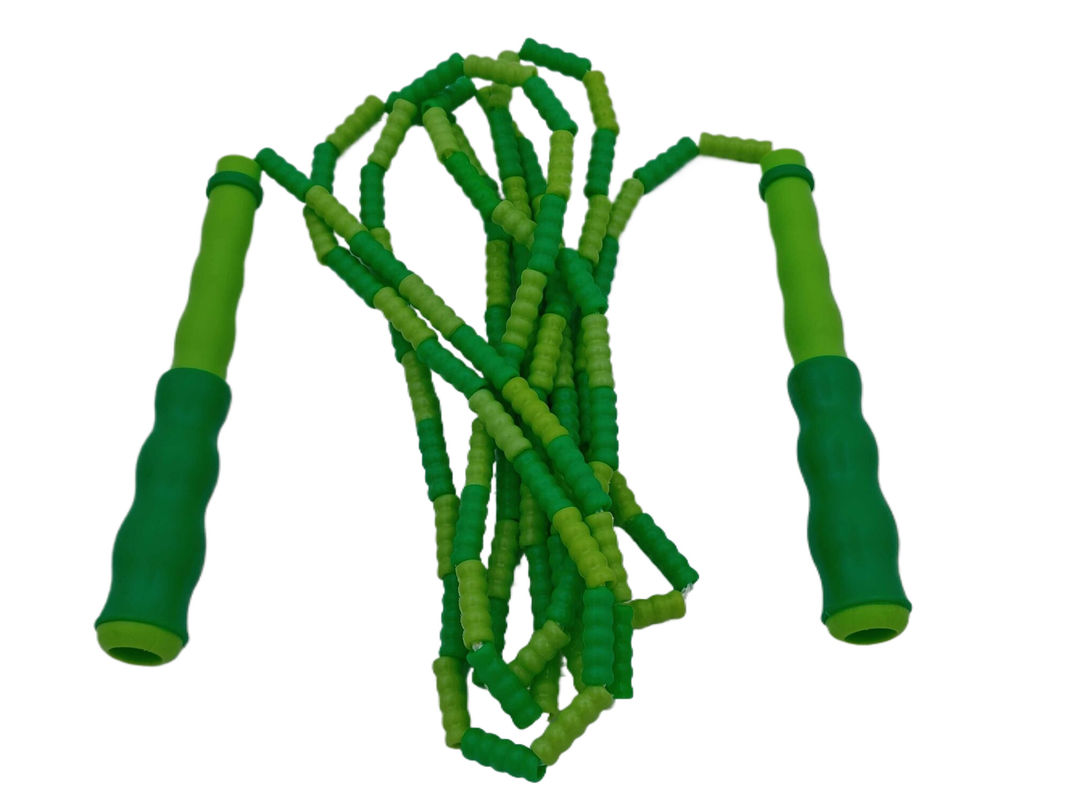 Color verde Unisex Bambú Interior Salto de cuerda Ejercicio Salto de cuerda para niño adolescente